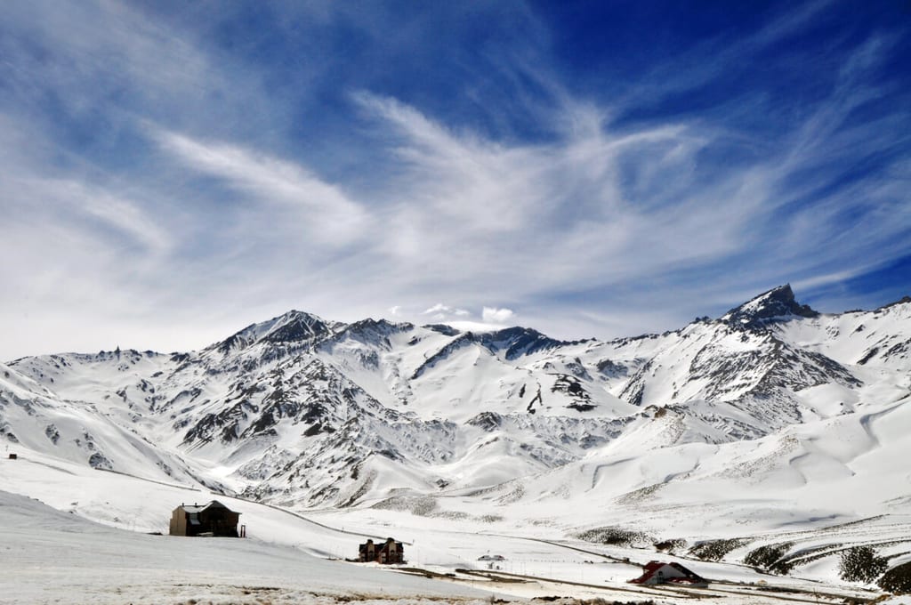 Valle nevado del Complejo Los Molles.